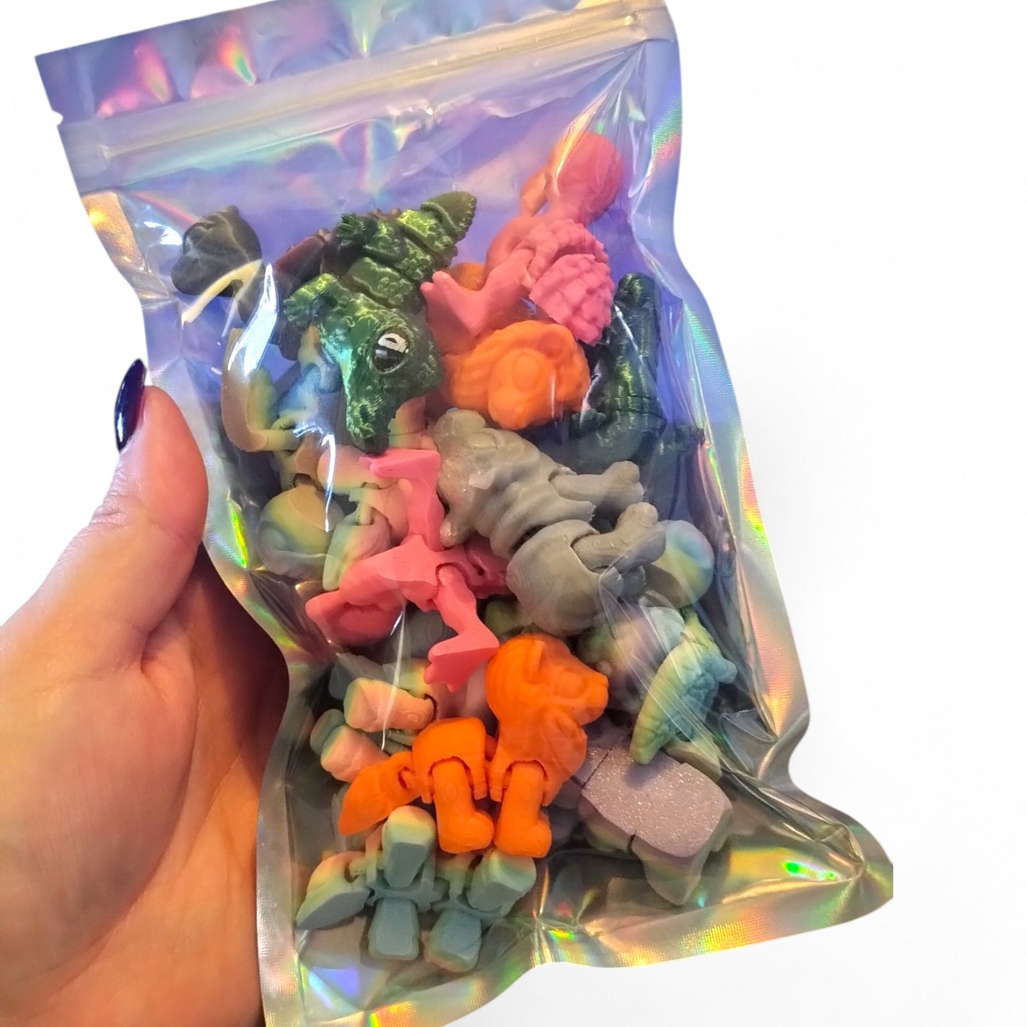 Mini Flexi Fidget Animals – 3D Printed Stress Relief Toys